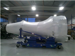 Jet engine wrapped for storage and transport. Gallery Thumbnail