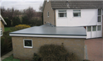 The Cure It GRP flat roofing system used on a garage roof Gallery Thumbnail