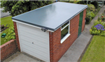 Cure It GRP Roofing System used on this flat garage roof Gallery Thumbnail
