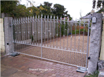 Galvanised Steel gates with Underground Automation Gallery Thumbnail