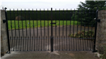 Galvanised gates painted black Gallery Thumbnail