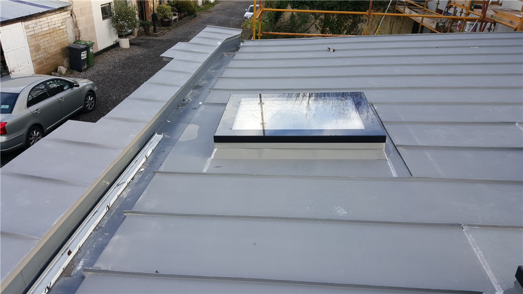 FAKRO DEF Award Winning Flat Roof Window on ZINC Roof  Gallery Image
