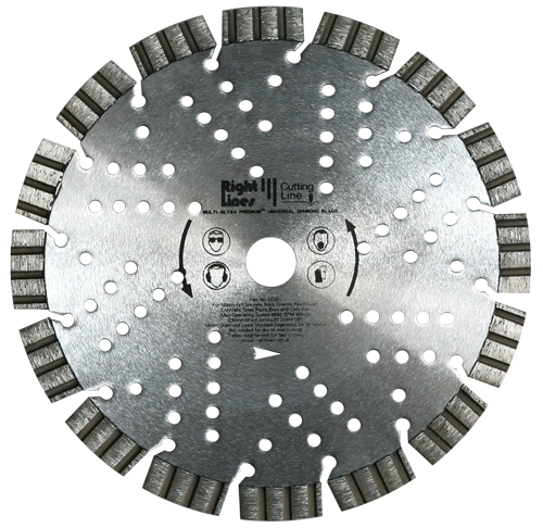 Multi-Slysa Premium + diamond blades cut hard materials such as Indian stone and granite. Gallery Image