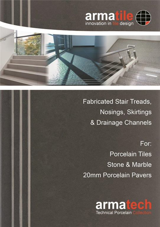 Armatile design and fabricate porcelain and marble stair treads, steps and nosings for commercial and residential design projects Gallery Image