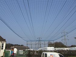 Power line crossing nets. Made to order to your own measure.  Gallery Image
