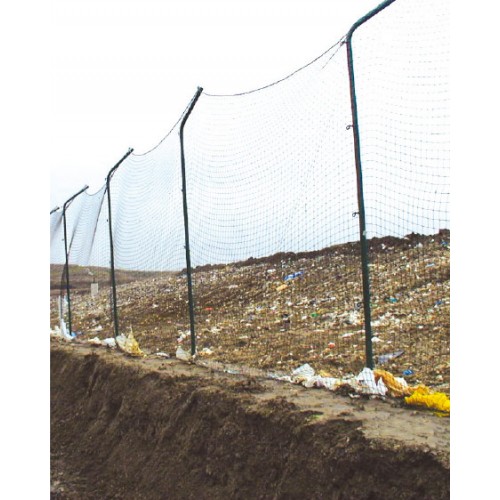 Litter nets and spiked posts.  Gallery Image