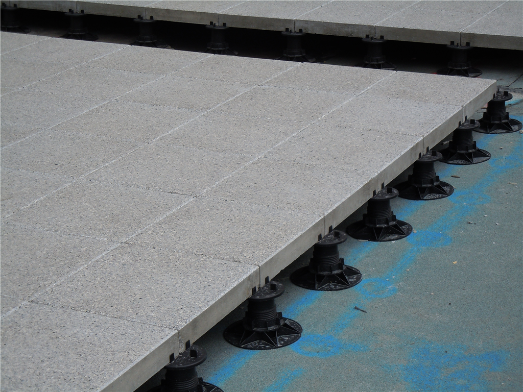 ASP adjustable pedestals with paving slabs Gallery Image