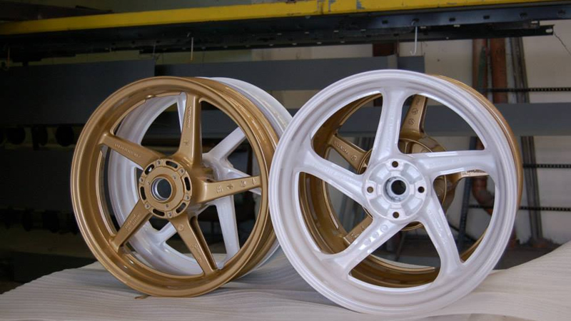 Freshly powder coated alloy wheels  Gallery Image