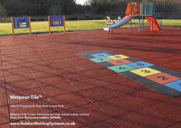 wet pour - tile - rubber matting systems - inclusive  playground Gallery Image
