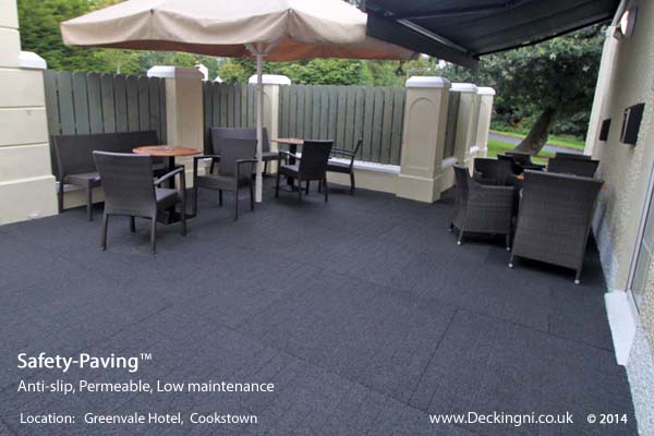 commercial anti slip - safety paving - grey - greenvale hotel Gallery Image