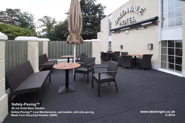 commercial anti slip - safety paving - grey - greenvale - hotel Gallery Image