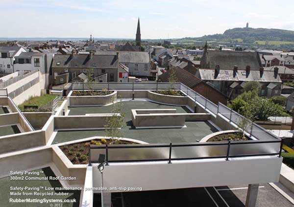 non slip balcony - safety paving -  roof terrace - over car park Gallery Image