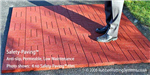 non slip patio - safety paving - red - man standing on tile Gallery Thumbnail