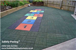 child safe outdoor - rubber safety paving  - hopscotch Gallery Thumbnail