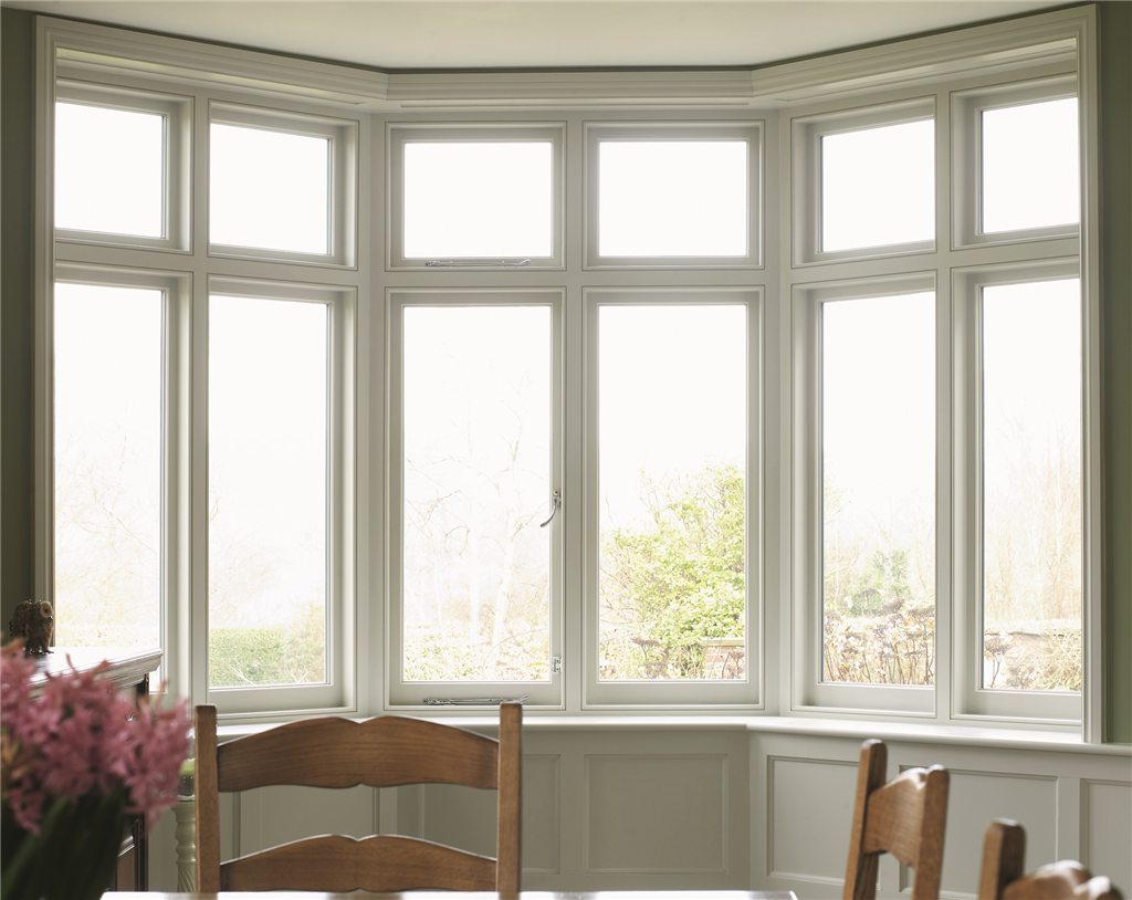 Wooden casement bay window Gallery Image