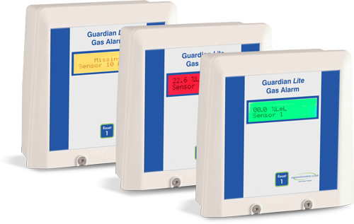 S4S Guardian® Lite Gas detection alarm system. Ideal for small projects of 1-4 channels but can be used up to 64 channels with additional power supply. Gallery Image