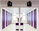 Interplan's Full Height Splash System is ideal for schools offering full privacy for students Gallery Thumbnail