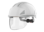 Helmet Safety EVO®VISTAshield White c/w Reflective Decals Gallery Thumbnail