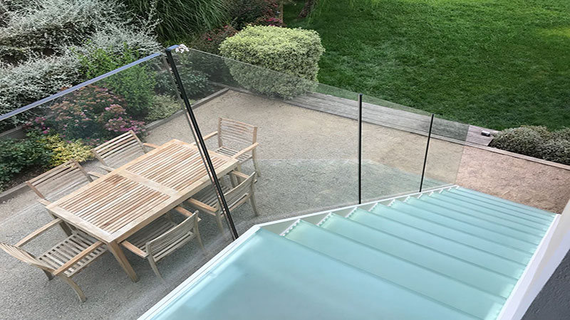 External glass staircase with bolted glass balustrade  Gallery Image