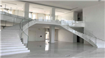 Frameless bolted glass balustrade to double entrance staircase  Gallery Thumbnail