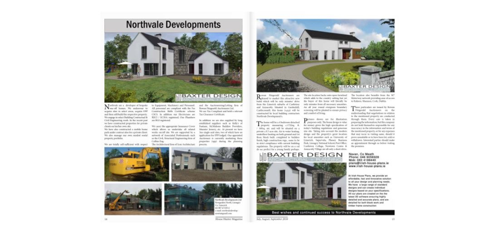 Northvale Developments ltd recently featured in an article in the National House Hunter magazine. Gallery Image