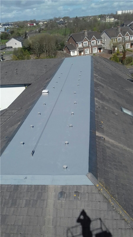 Large apartment block  uPVC flat roof that was leaking into a number of apartments below. All dry now, thanks to two coats of FlexiStop Grey. Gallery Image