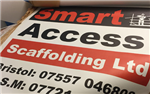 Double sided scaffold banner printed in solvent based UV inks Gallery Thumbnail