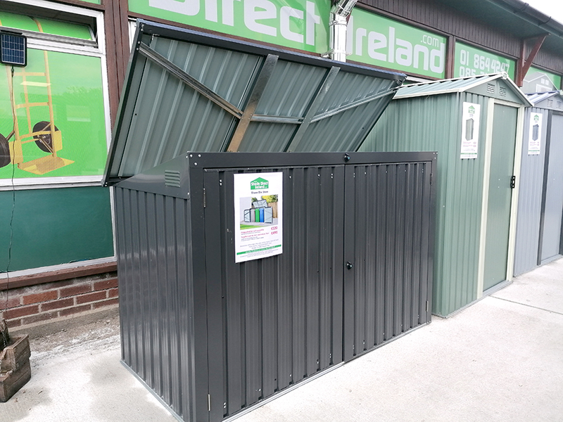 Our Three-Bin store which holds x3 standard sized wheelie bins.  Gallery Image