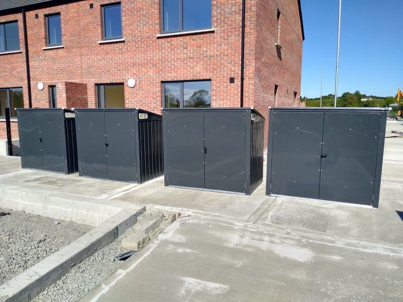 A row of bin stores that we supplied to a new build facility Gallery Image