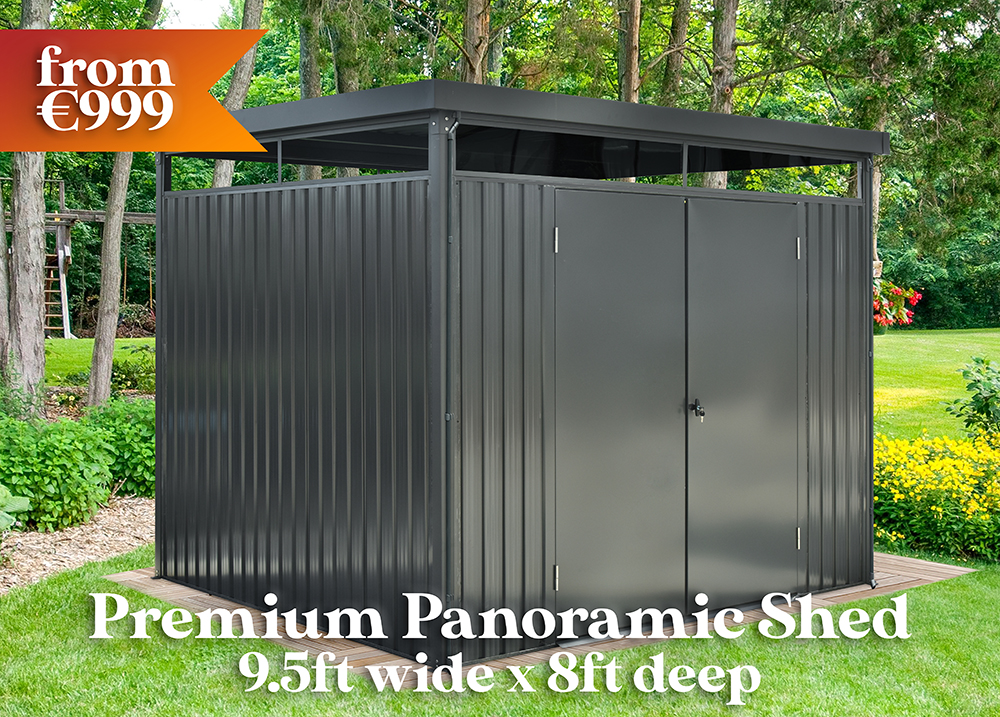 One of the Premium Panoramic range sheds Gallery Image