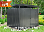One of the Premium Panoramic range sheds Gallery Thumbnail