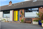 Anthracite grey windows and yellow composite door with matching grey frames Gallery Thumbnail