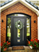 Modern composite door in anthracite grey with long bar handle Gallery Thumbnail