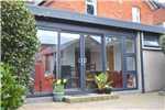 Modern pod sunroom extension in anthracite grey Gallery Thumbnail