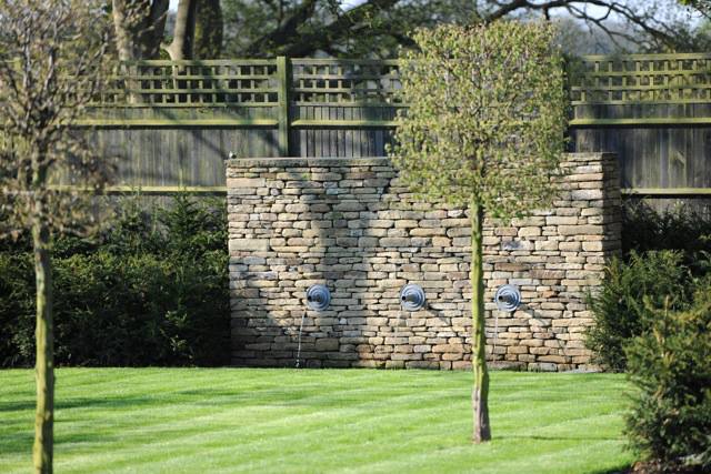 A dry stone wall and water feature by www.richardclegg.co.uk Gallery Image