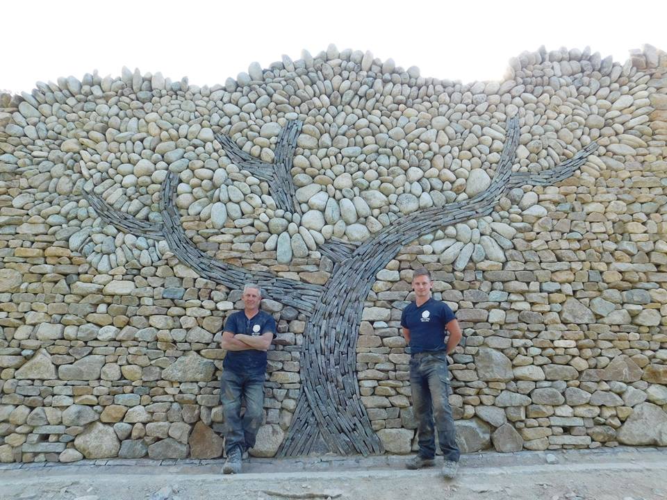 A dry stone tree  built in the Tatra mountains by Richard and Lewyn Clegg Gallery Image