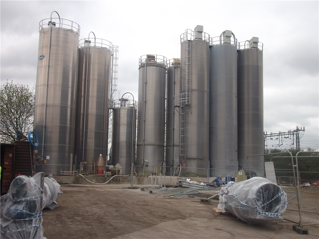 Freefoam has a total of 11 silos to for raw materials to feed the mixing plant Gallery Image