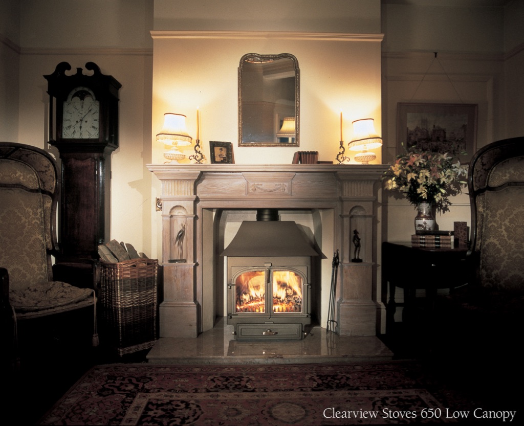 Clearview 650 Stove with Low Canopy Gallery Image