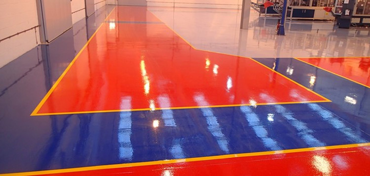 Resbuild SF Coating, high build, solvent free Epoxy floor coating. Gallery Image