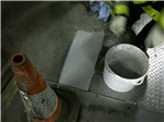 Resbuild MMA Floorpatch Pourable, high strength MMA repair mortar. Used here at -25C. Gallery Thumbnail