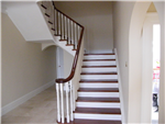 Mahogany Handrail and Treads with Painted Risers Gallery Thumbnail