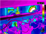 Thermal Image Of An Engine. The Thermagraphic Camera Can Pick Up Any Temperature Anomalies To Make A Safer Work Place. Gallery Thumbnail