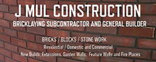 J. Mul Construction, Bricklaying Subcontractors
